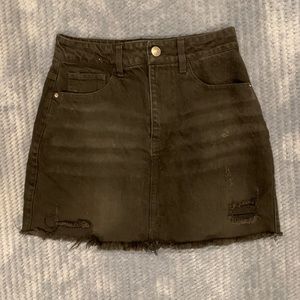 Black Forever 21 Jean Skirt Size S